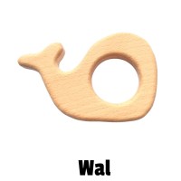 Beißanhänger Holz Wal